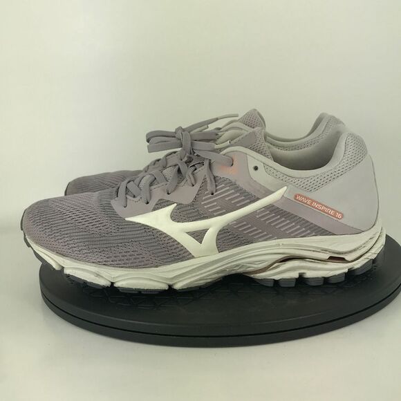 Mizuno Wave Inspire 16 Purple/White Athletic Running Shoes Women's Size 9 - Picture 8 of 12